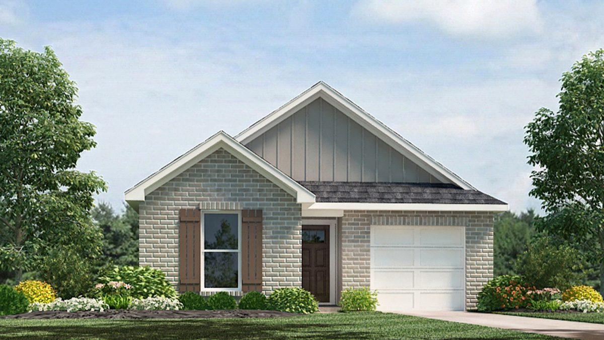 Hickory elevation B24 rendering