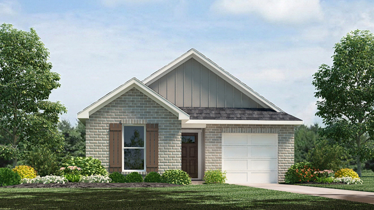 Hickory elevation B24 rendering