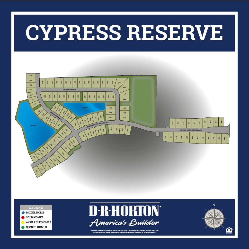 New Homes in Cypress Reserve Ponchatoula, LA D.R. Horton
