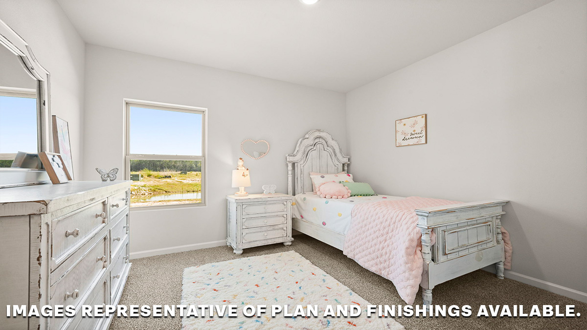 fourth bedroom with window and room for full or queen bed