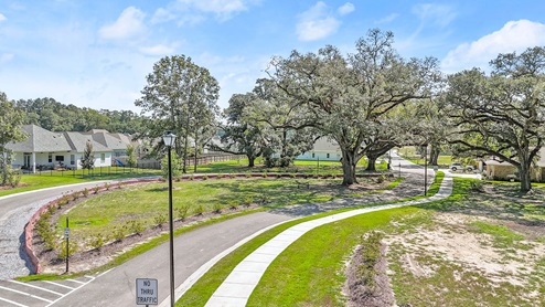 opening street entrance to legacy oaks