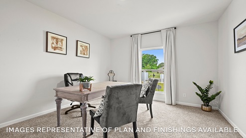 fourth bedroom with single window and space for a full bedroom set