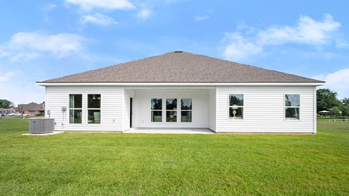 patio behind home