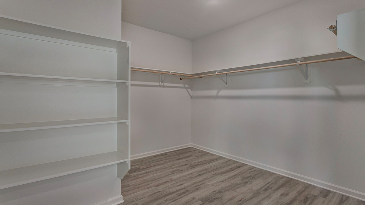 walk-in closet with space for your things