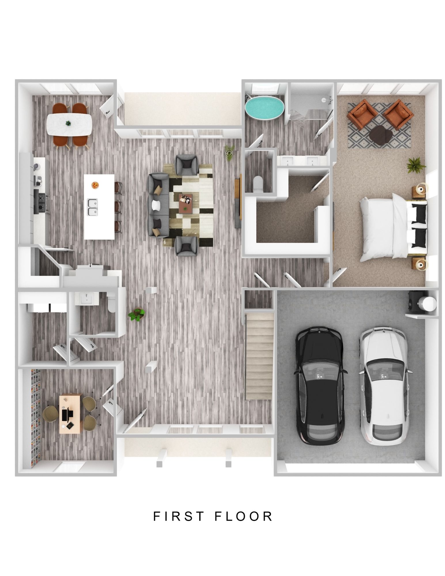 Ashland drawn downstairs