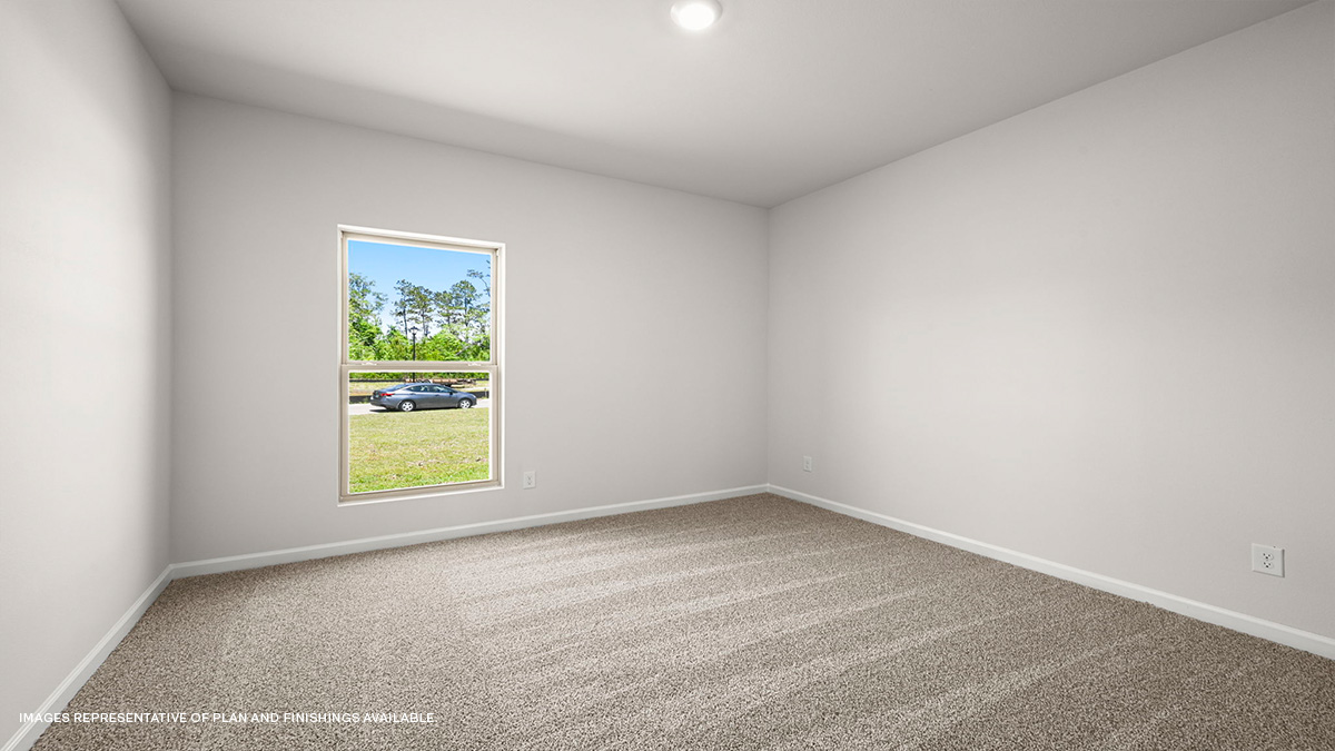 second bedroom with single window