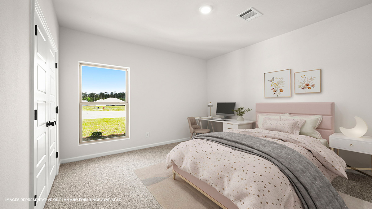 second bedroom with single window
