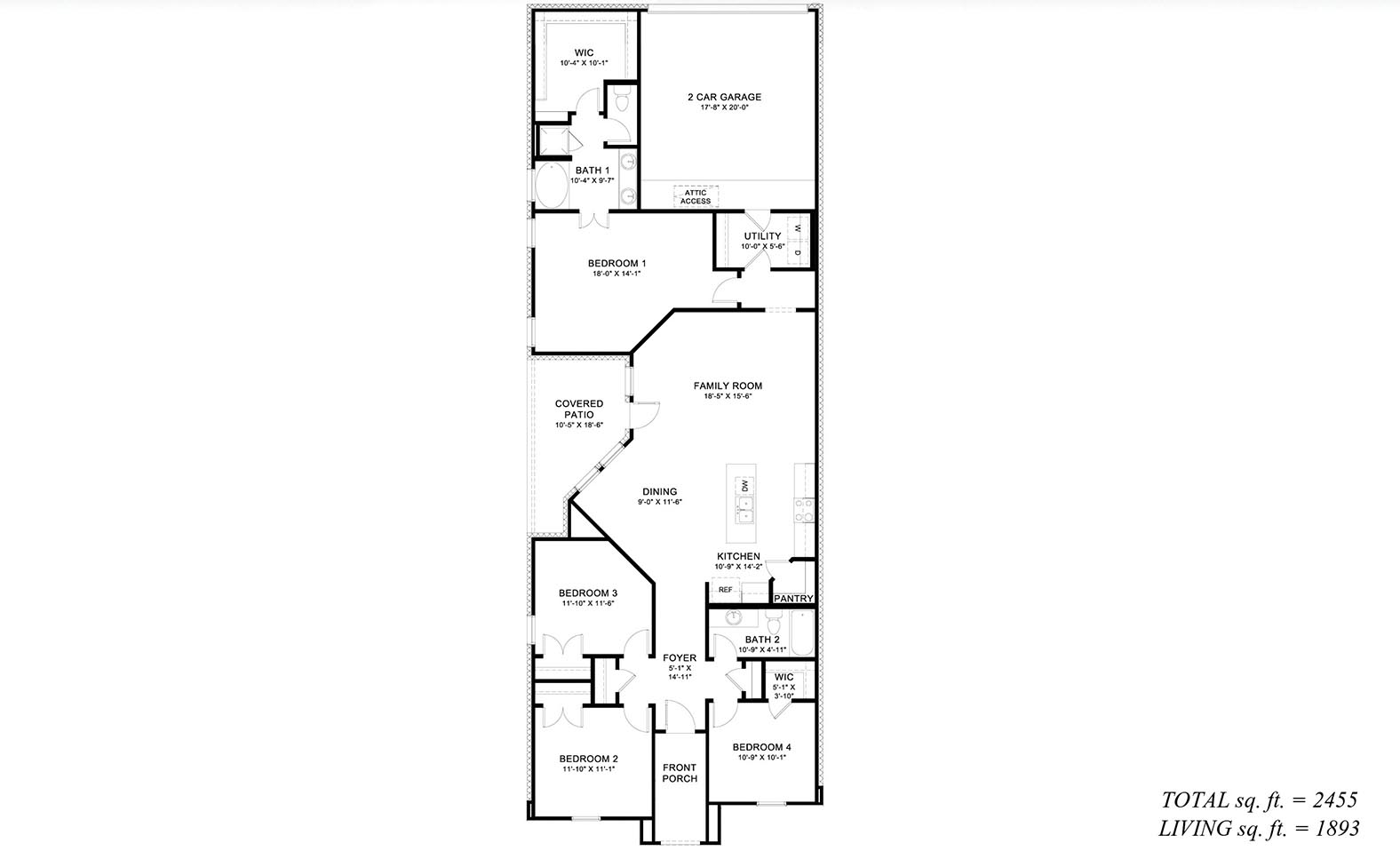 mirabeau elevation c floorplan image - lakeshore villages in slidell,la