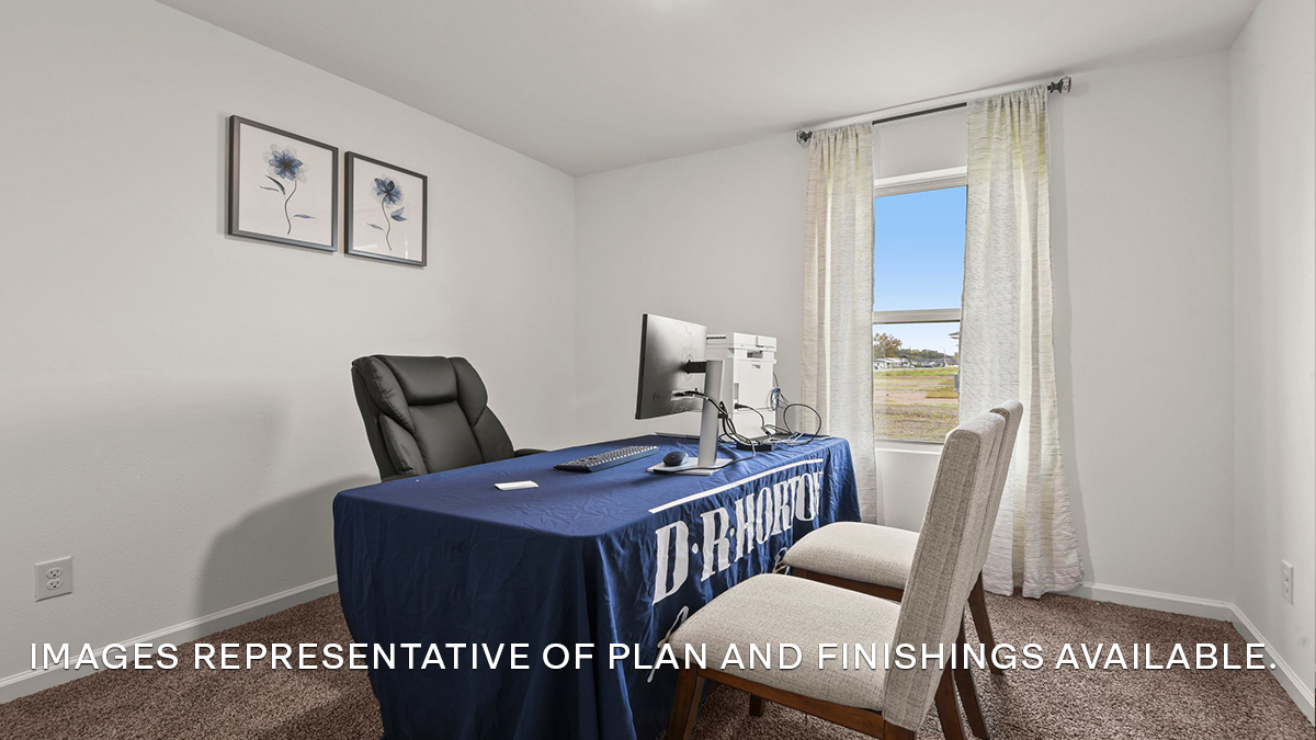 Third bedroom with single window and space for full or queen bedroom set