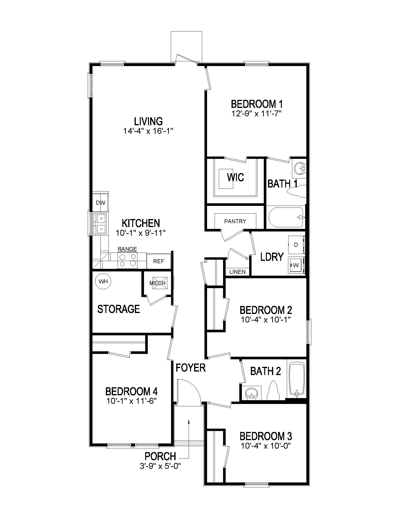 sullivan floorplan image - lakeshore villages in slidell,la