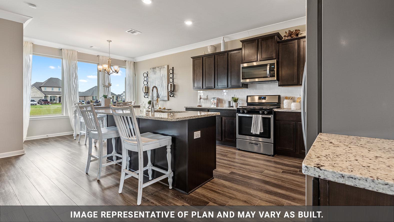 Kitchen - The Bellwood Plan, Lakeshore Villages, Slidell, LA, Presented By D.R. Horton