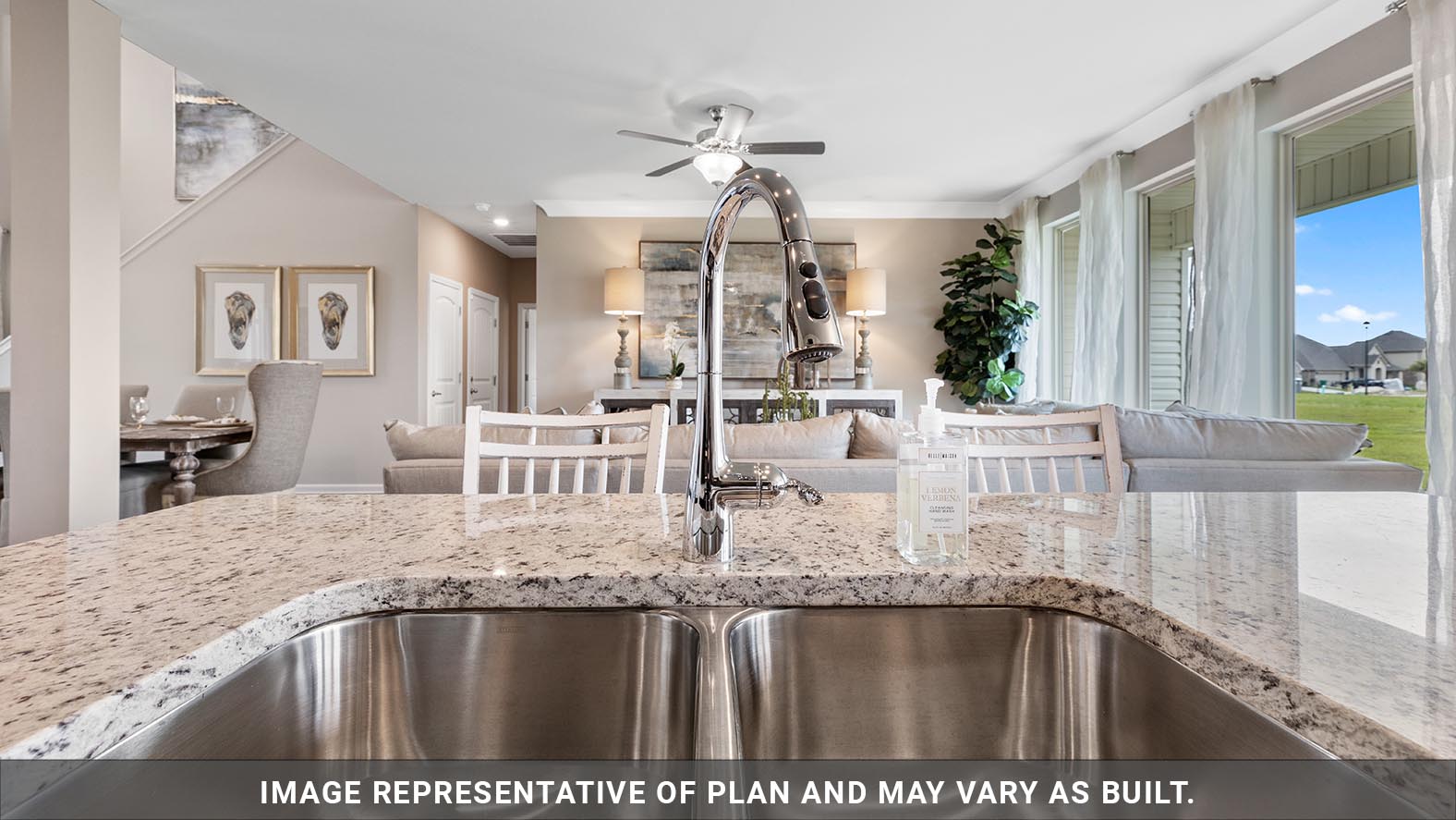 Kitchen - The Bellwood Plan, Lakeshore Villages, Slidell, LA, Presented By D.R. Horton