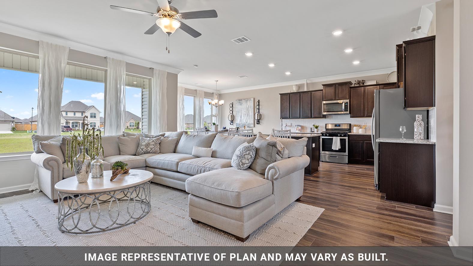 Living - The Bellwood Plan, Lakeshore Villages, Slidell, LA, Presented By D.R. Horton