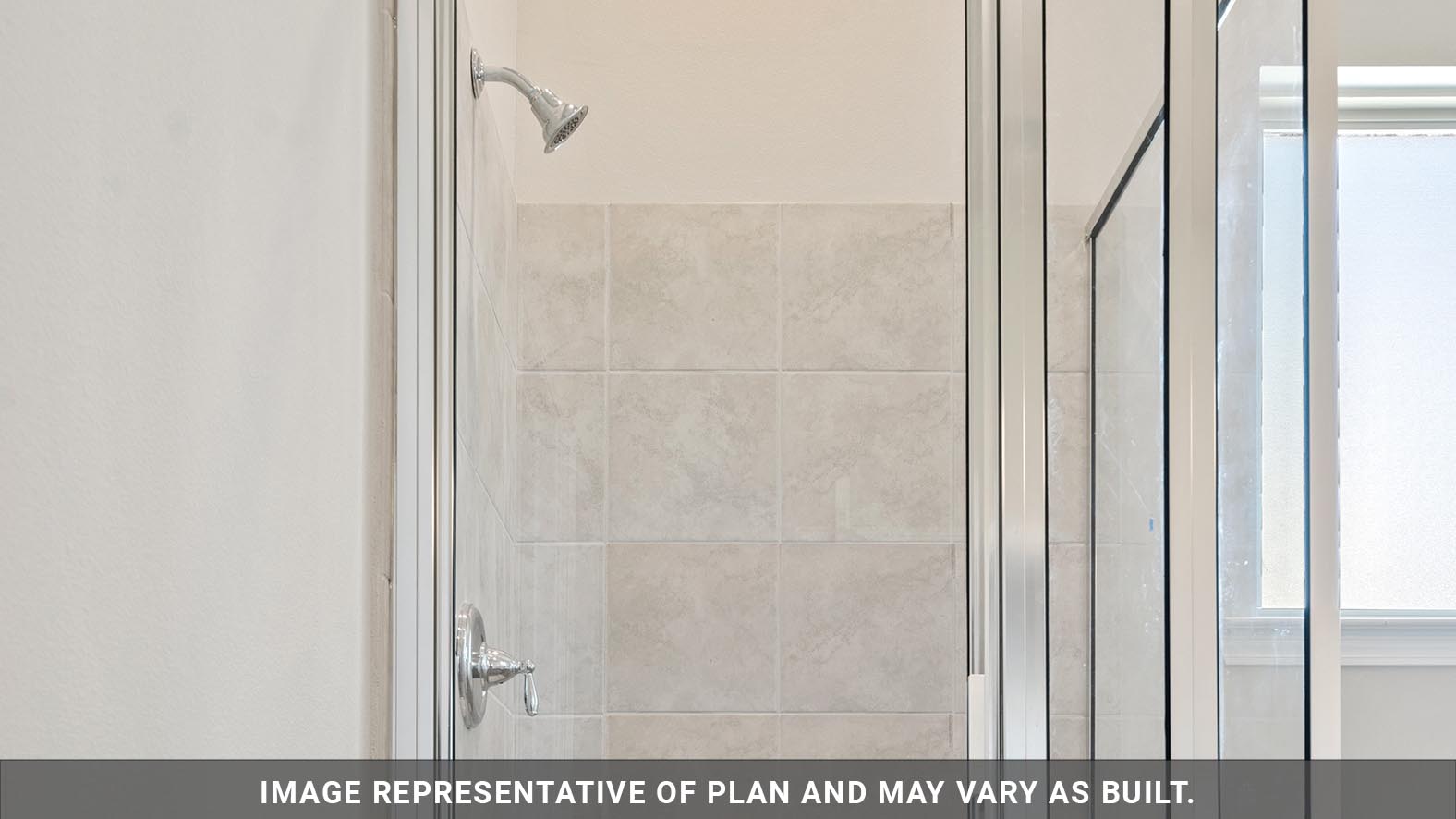 separate shower in primary bath