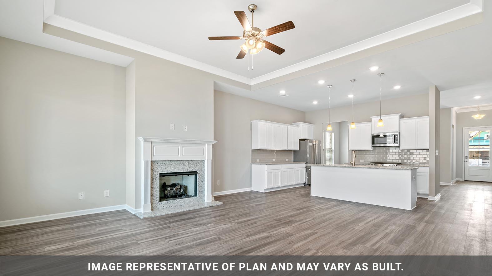 open-concept living room