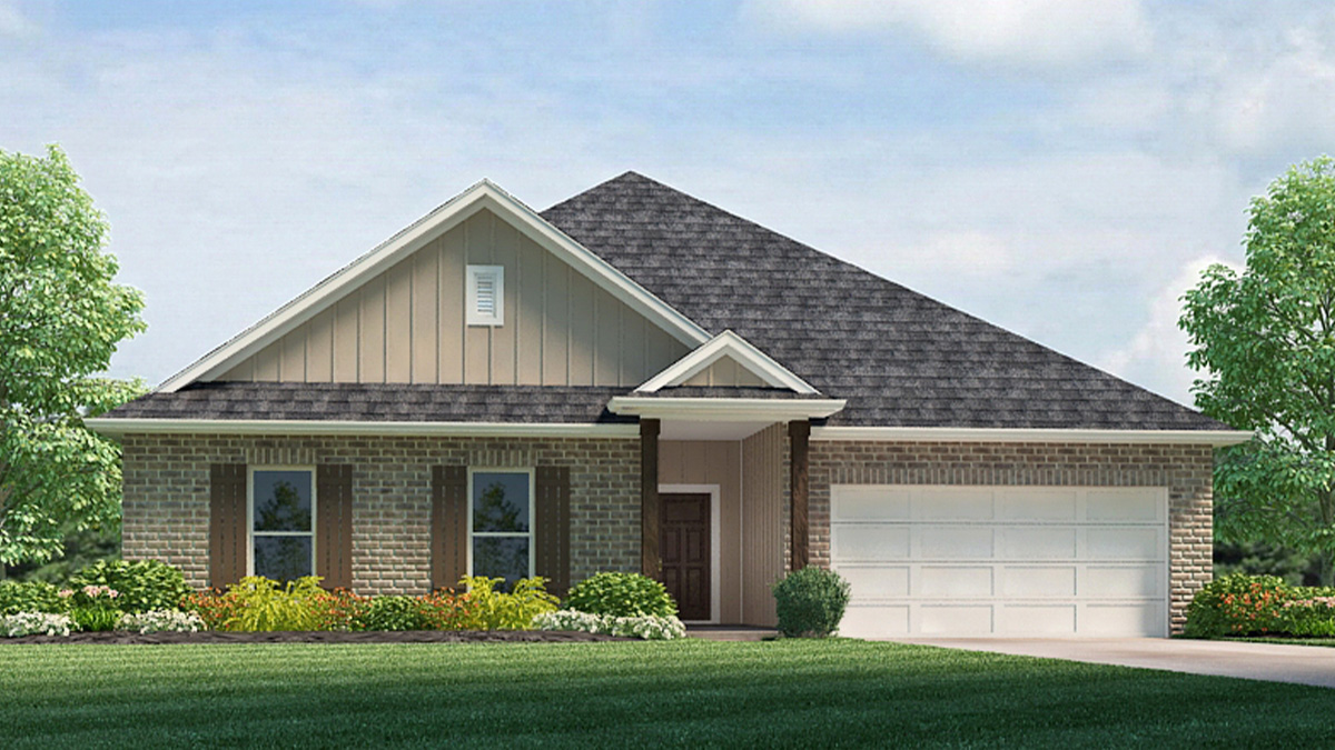 Deauville elevation A23 exterior rendering