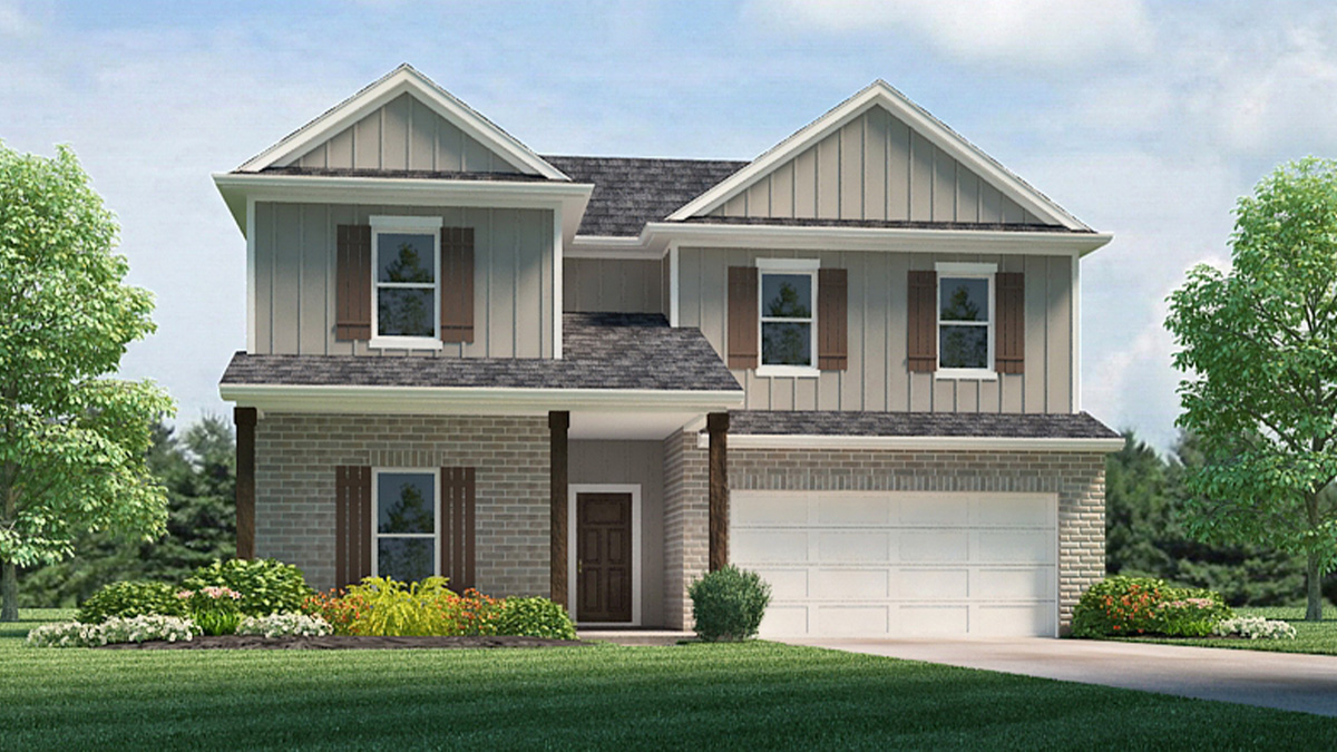 Ozark elevation A23 exterior rendering