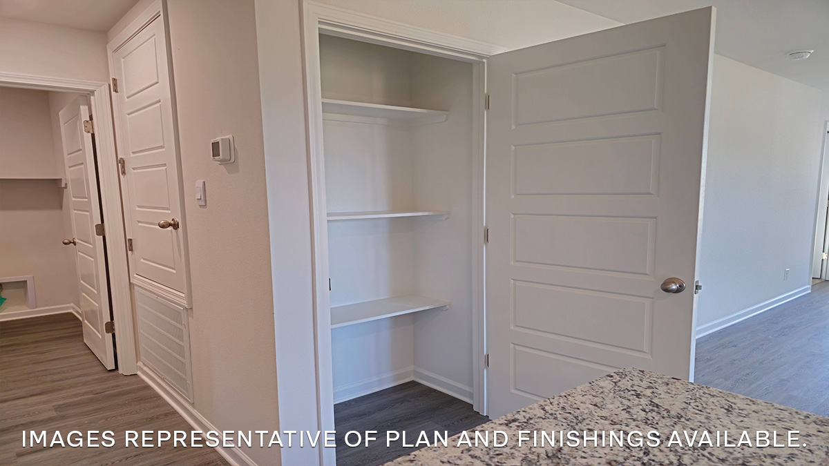 first pantry closet near kitchen