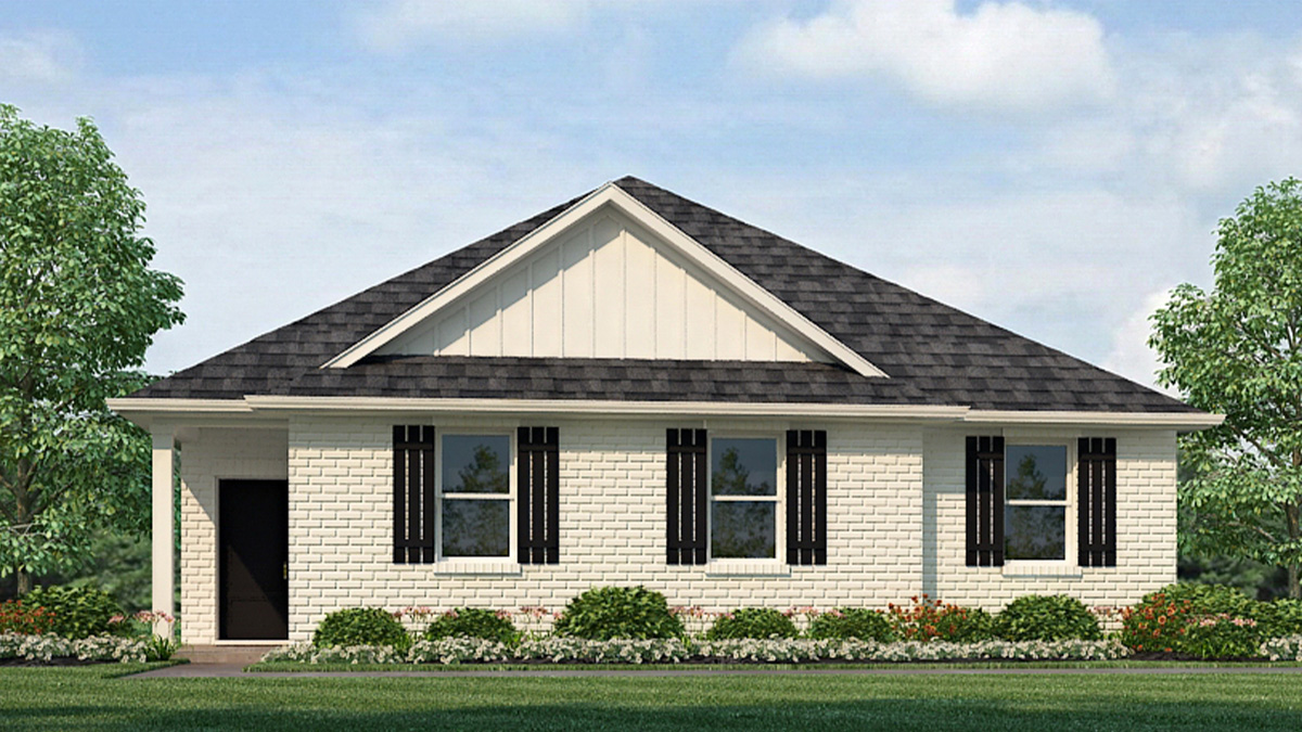 Benton elevation A7 rendering