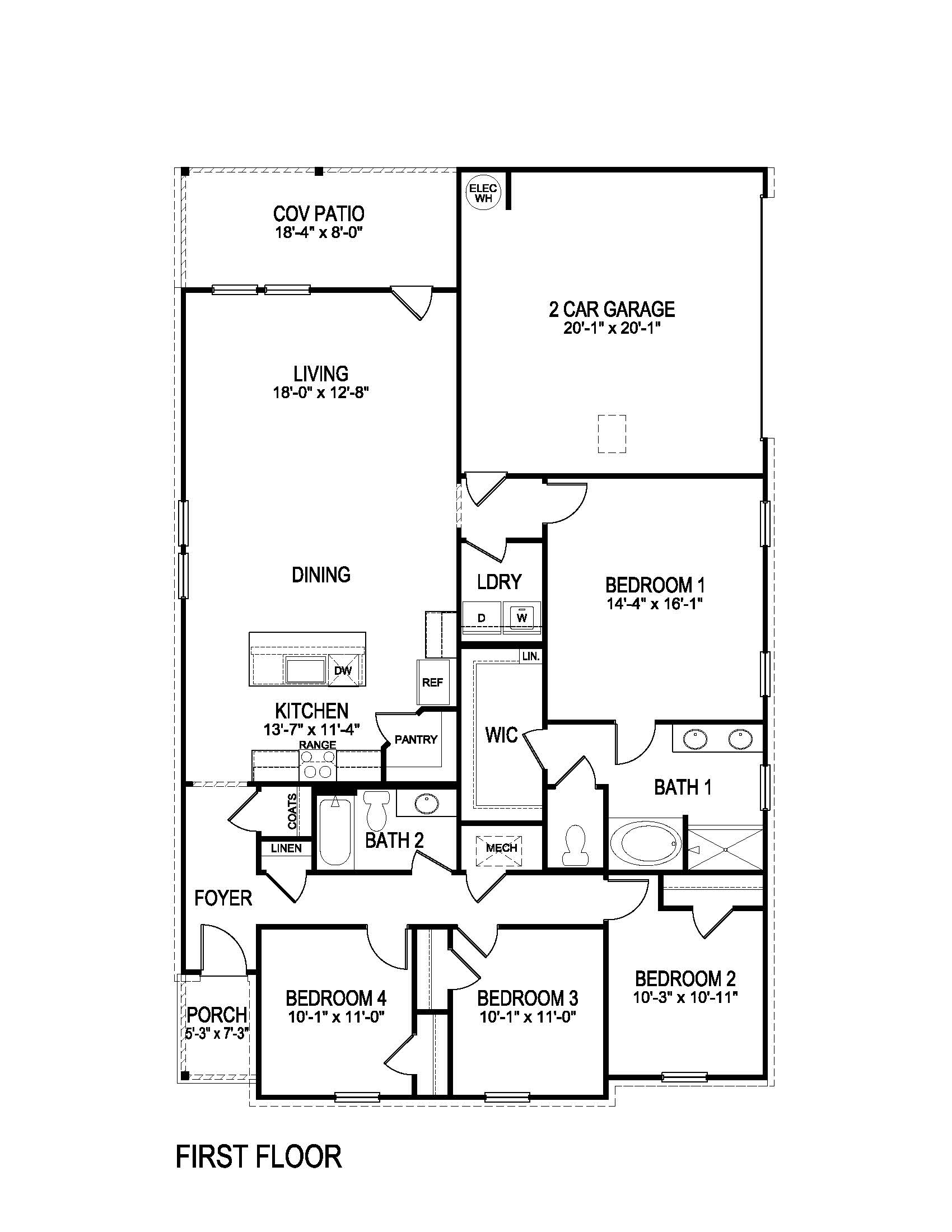 Benton floorplan