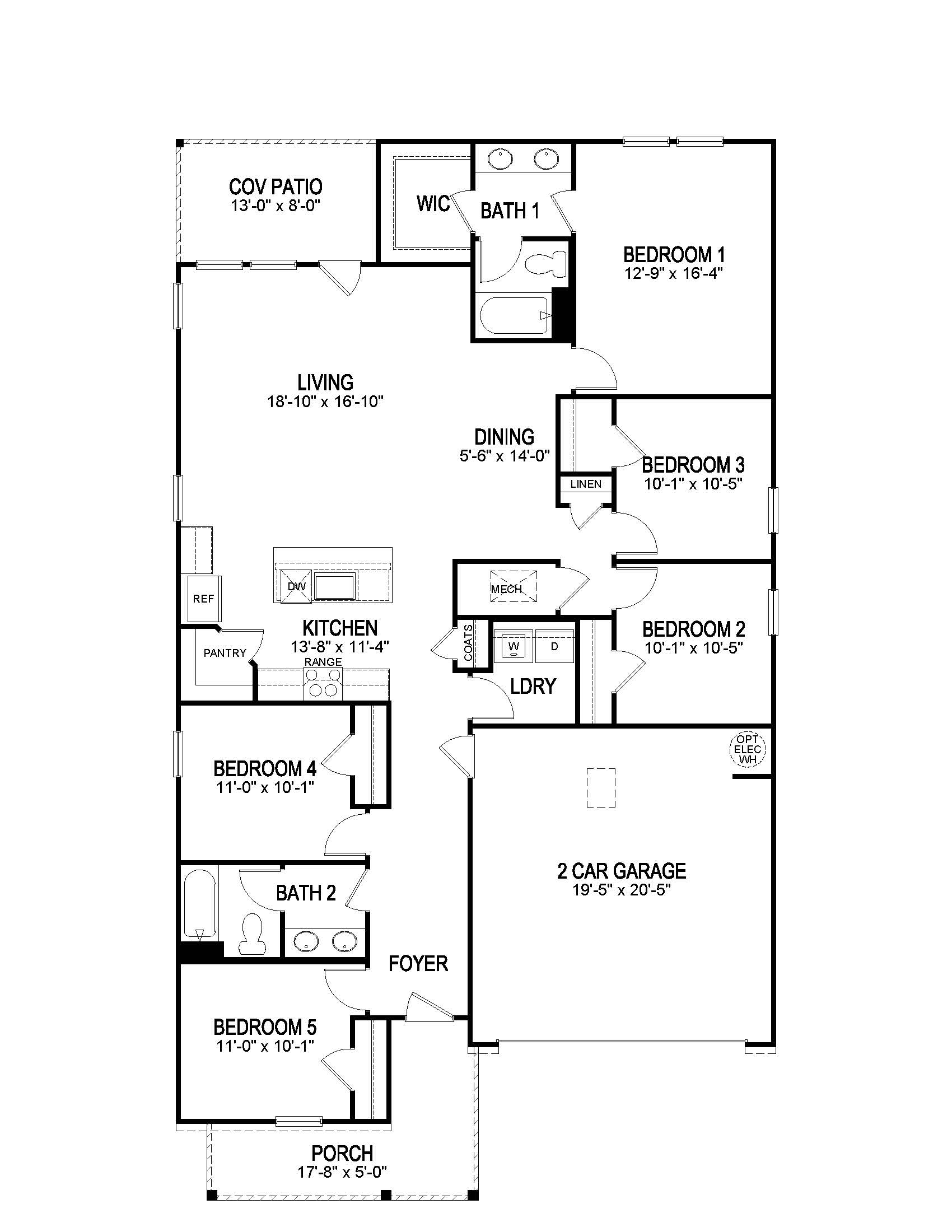 Spruce E floorplan