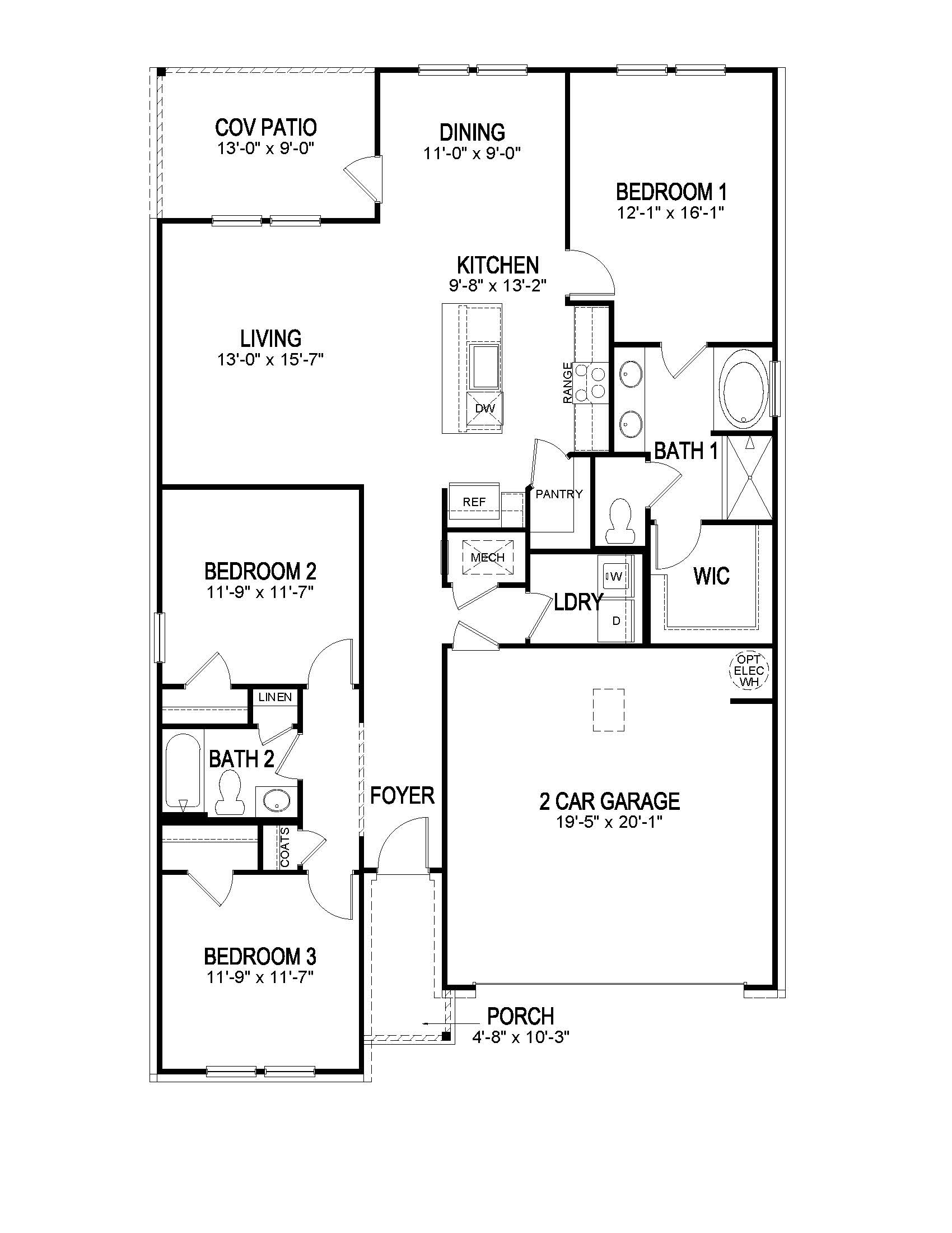Evergreen J floorplan