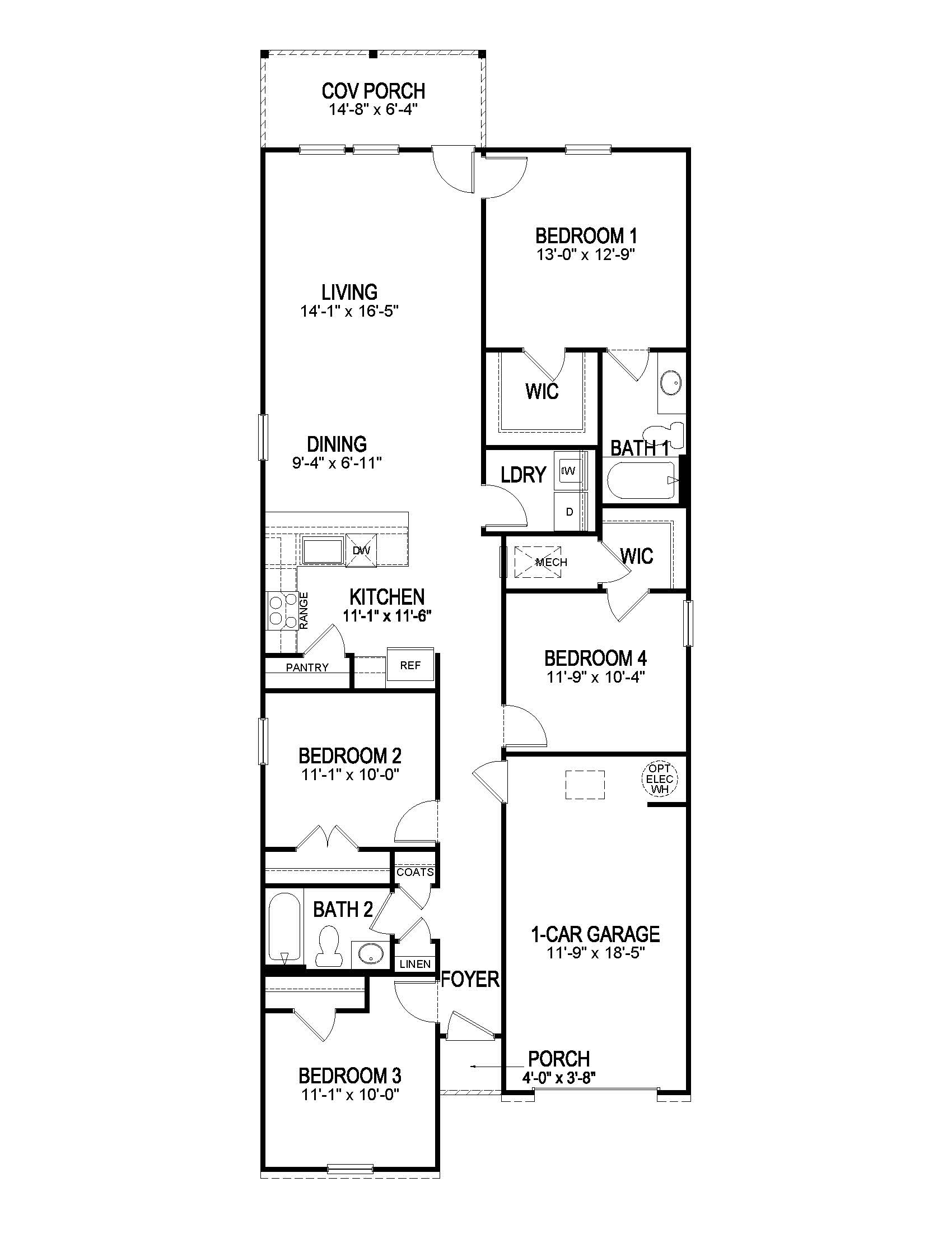 Hickory A&B floorplan