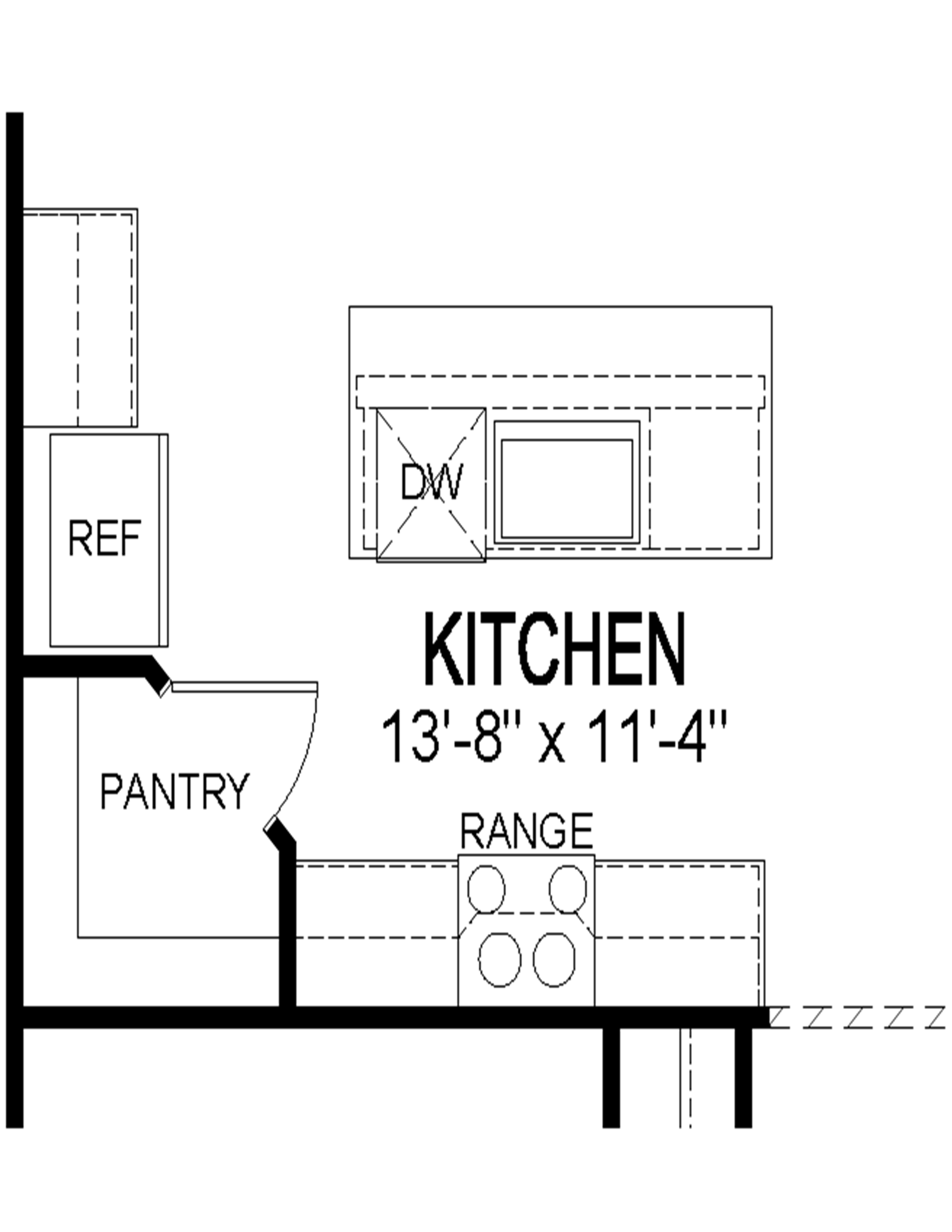 Lakeside kitchen floorplan