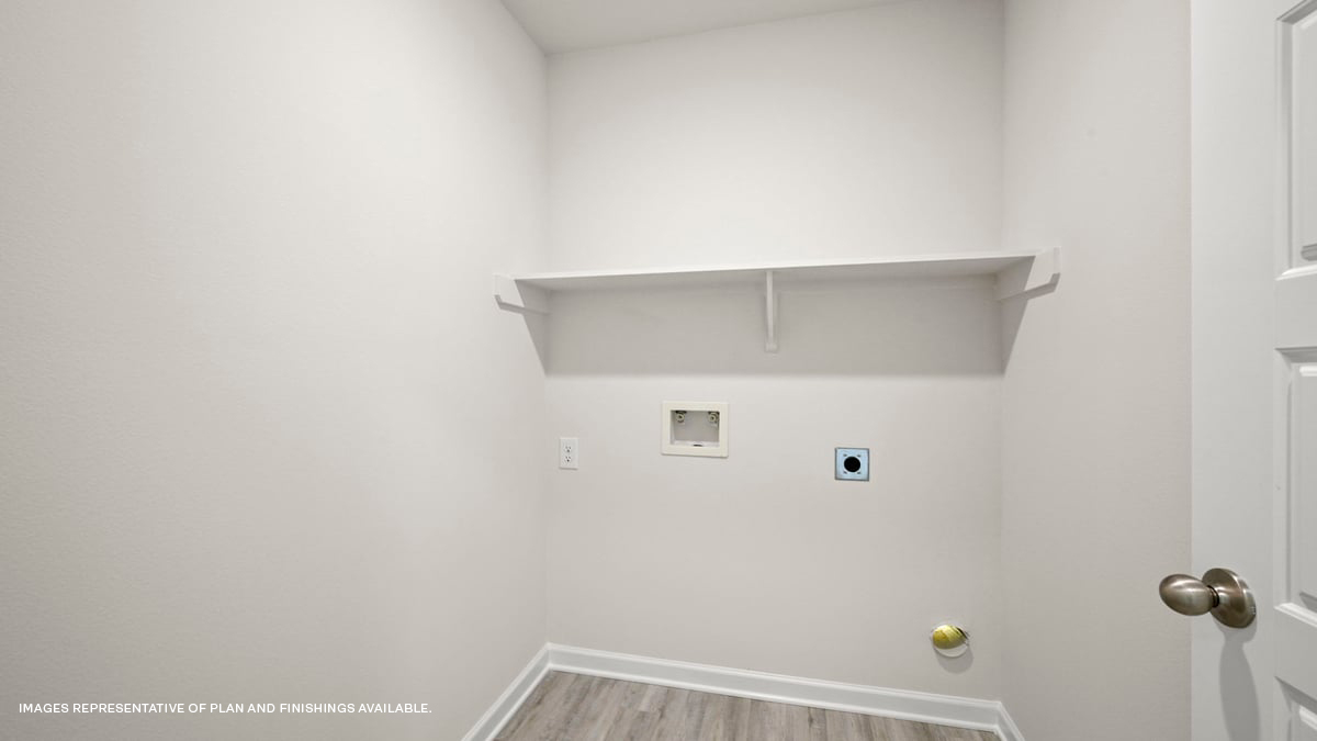 laundry room with space for large laundry appliances