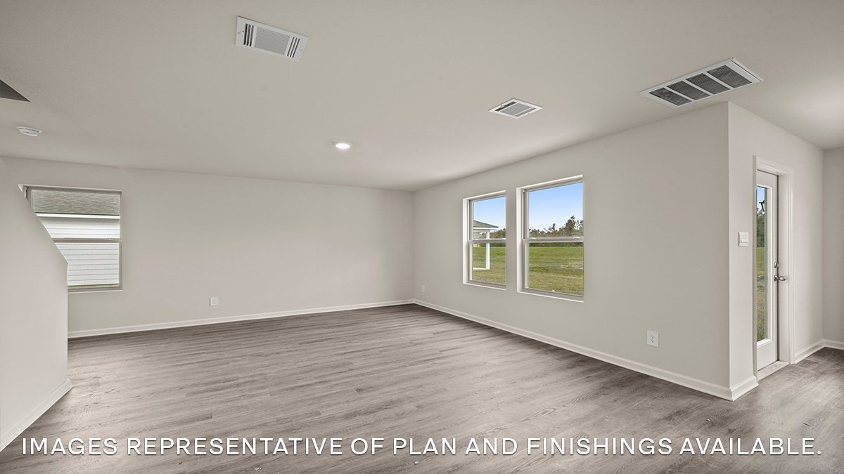 open concept living room and kitchen