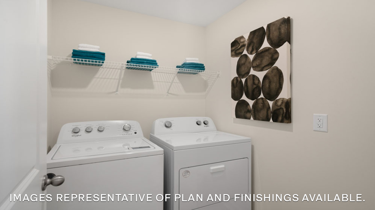 laundry room with space for large laundry appliances