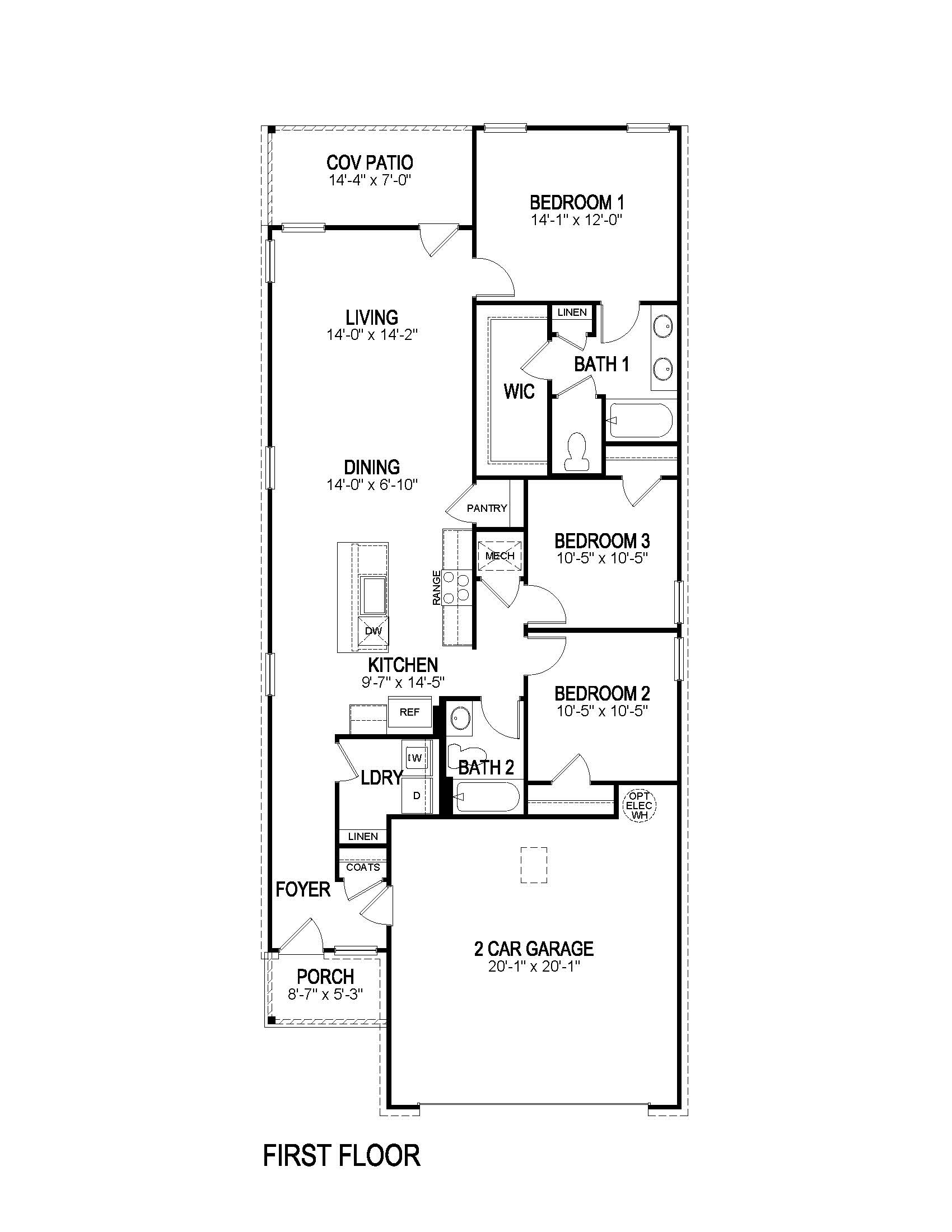 Bowen A & B floorplan