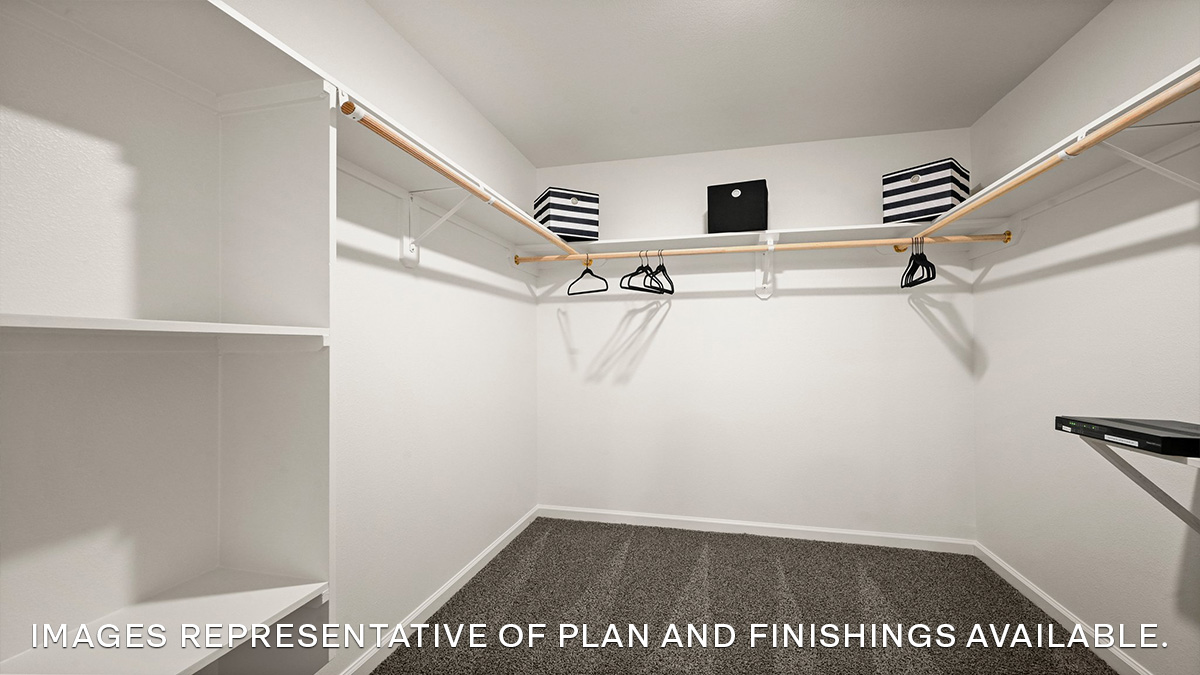 walk-in closet for primary bedroom