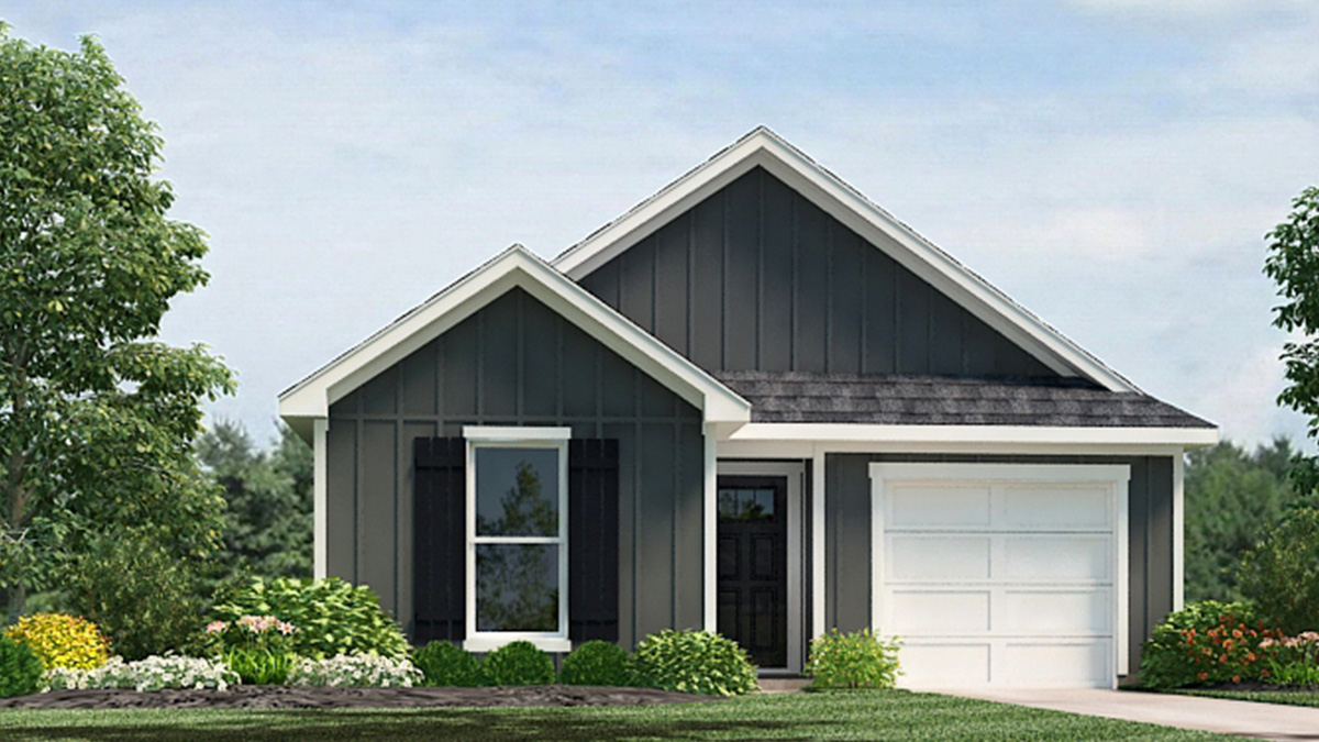 Hickory elevation B15 rendering