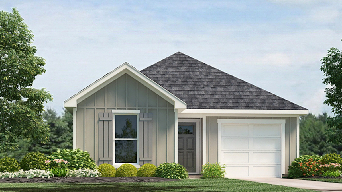 Hickory elevation A15 rendering