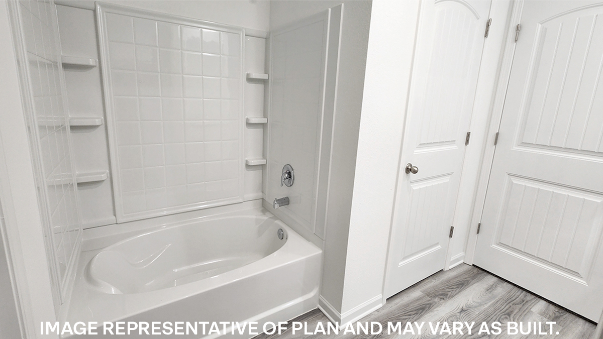 soaking tub in the primary bathroom