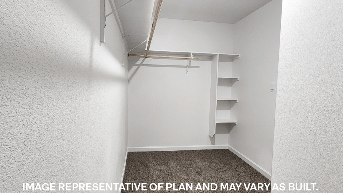 walk-in closet with space for everything