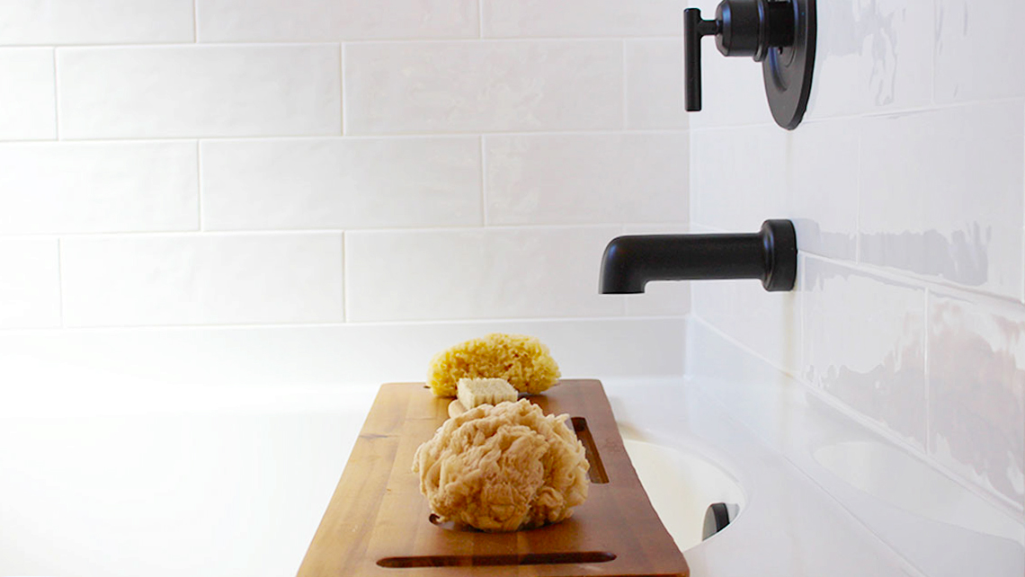 Close up bath tub