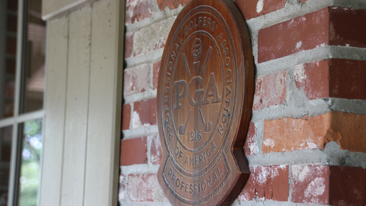 PGA golf sign