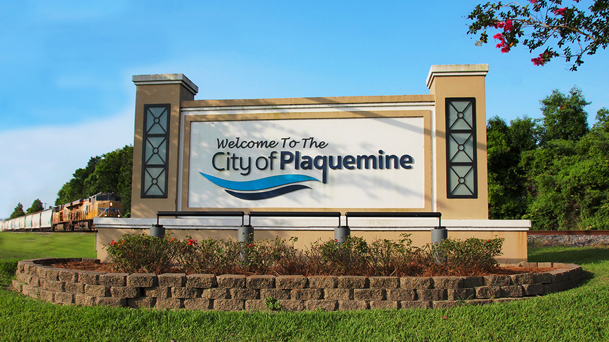 Plaquemine Parish City Sign