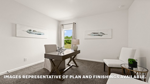 fourth bedroom with window and room for full or queen bed