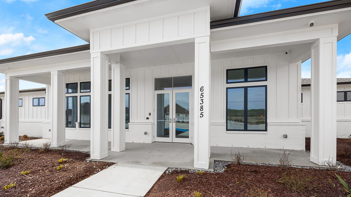 entrance of amenity center