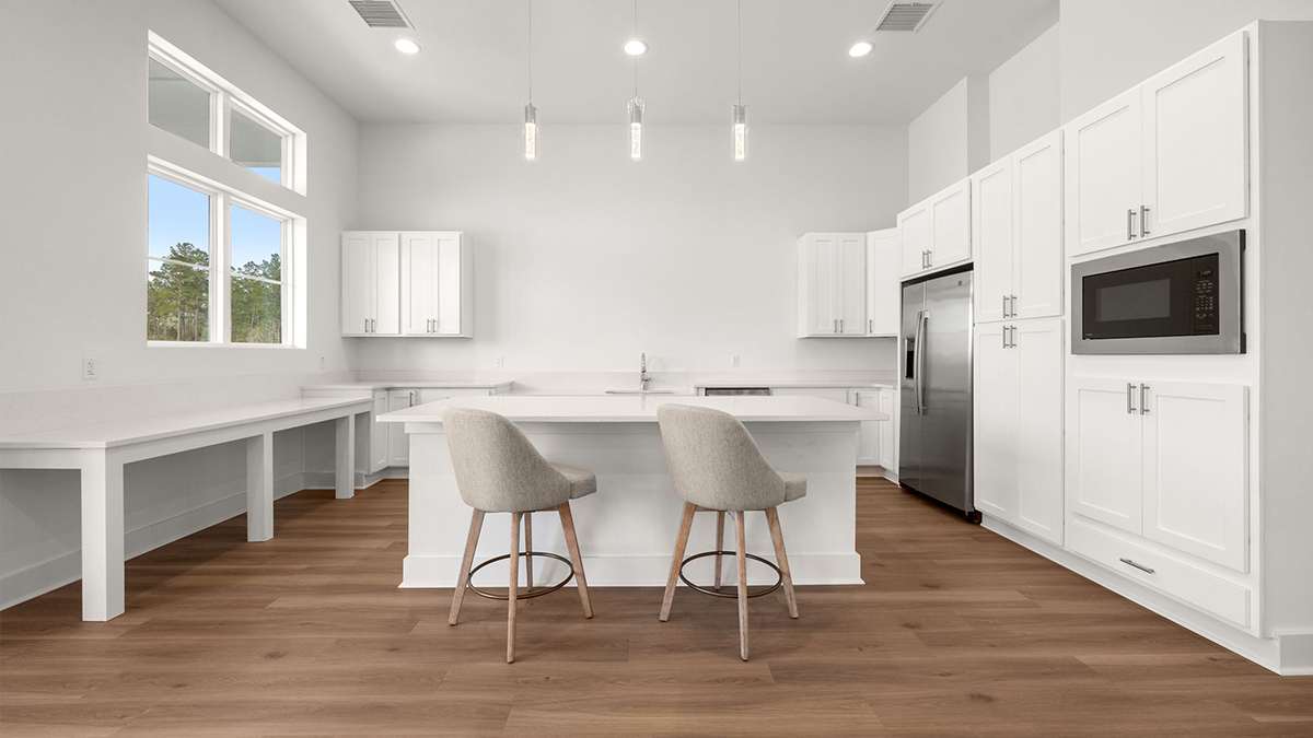 kitchen in amenity center