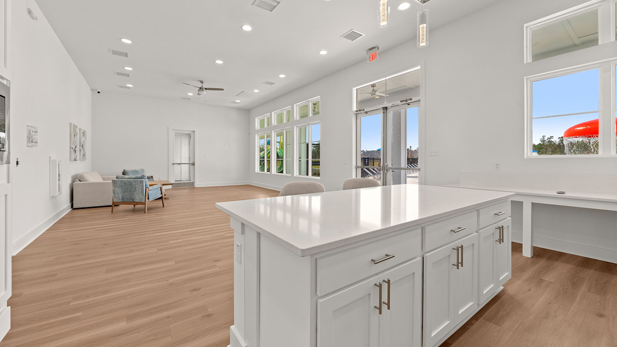 kitchen in amenity center