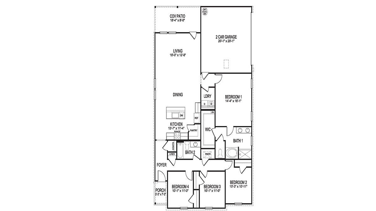 Benton A floorplan