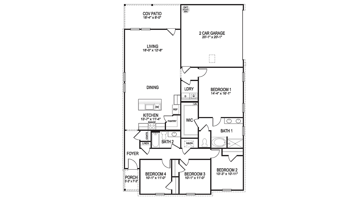 Benton B floorplan