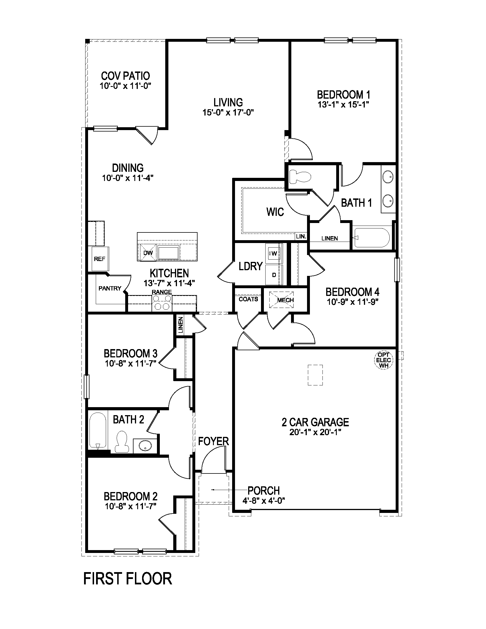 Floor Plan in Savannahs ROBERT, LA D.R. Horton