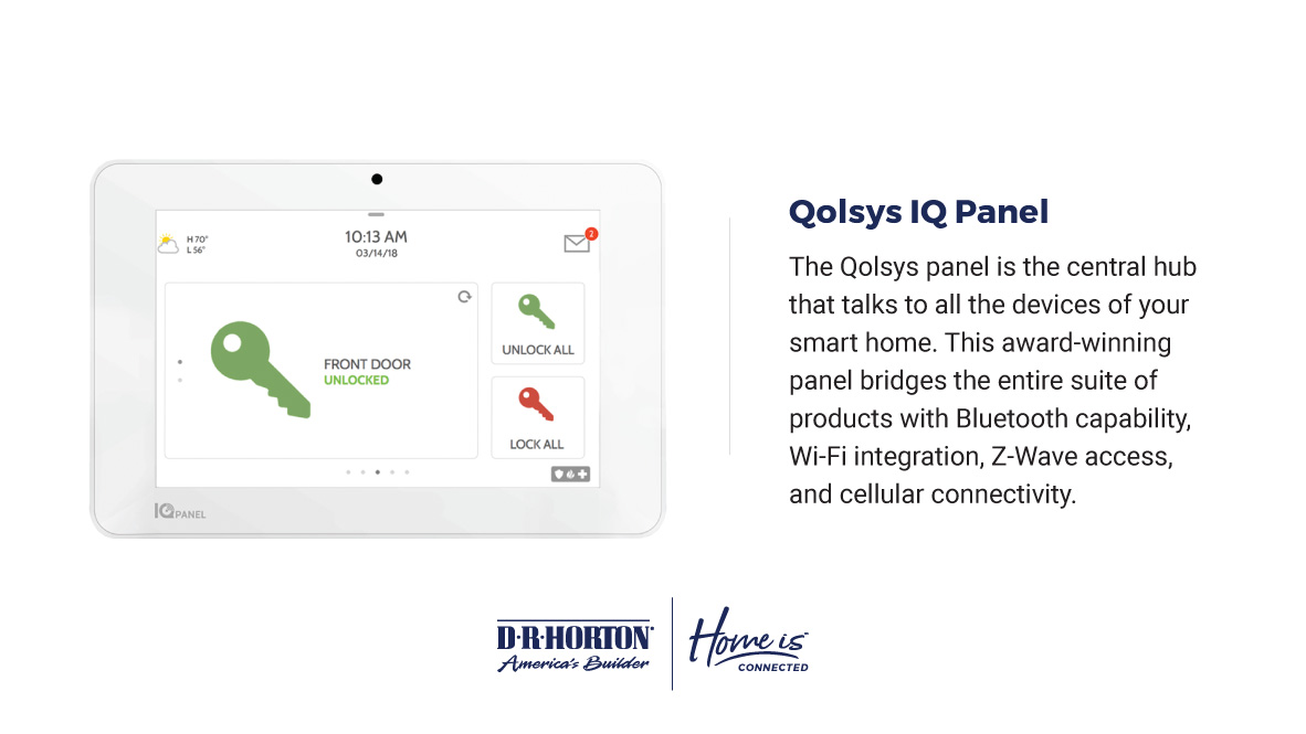 qolsys panel graphic - savannahs subdivision in robert,la