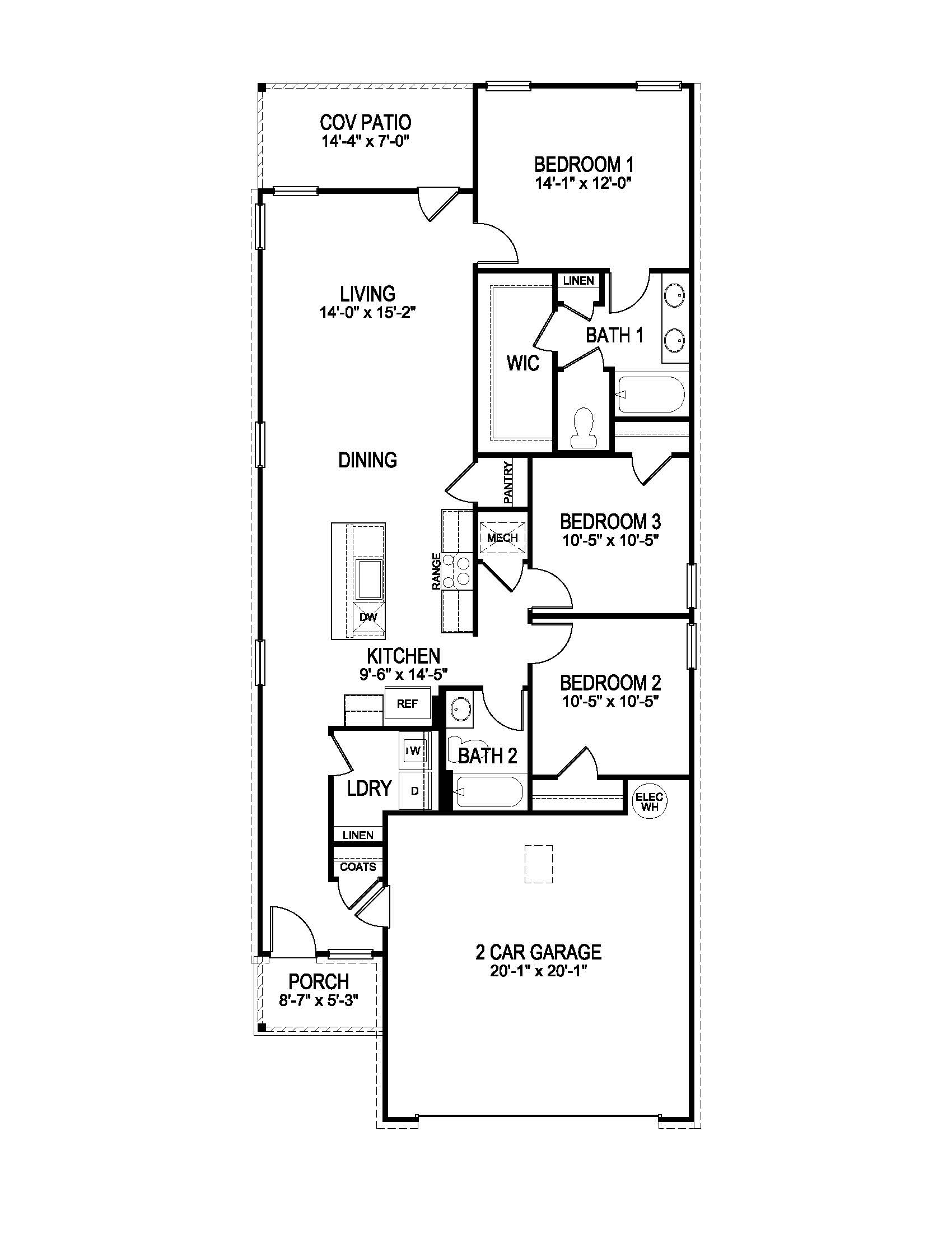 Baldwin A floorplan