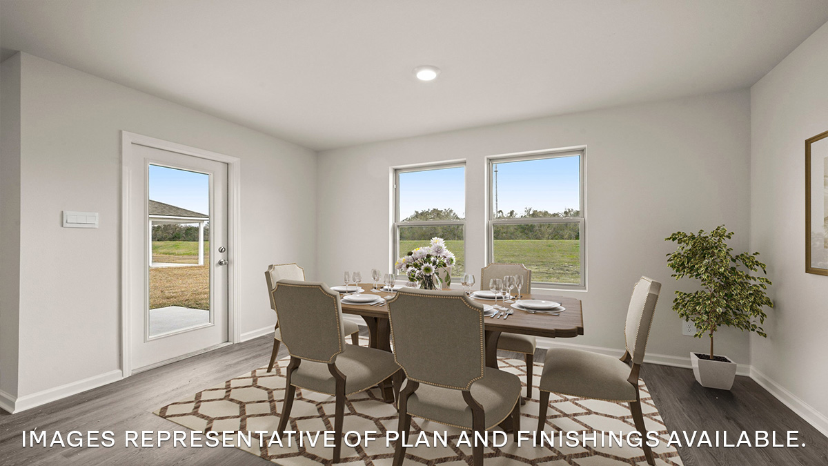 dining room near kitchen and patio access